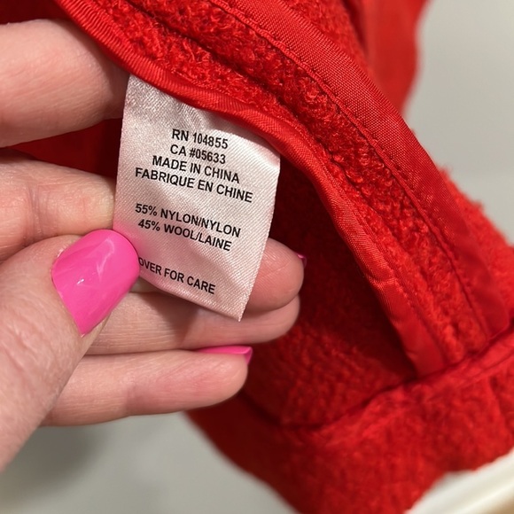 600 West - red wool coat/cape, small - Picture 6 of 8